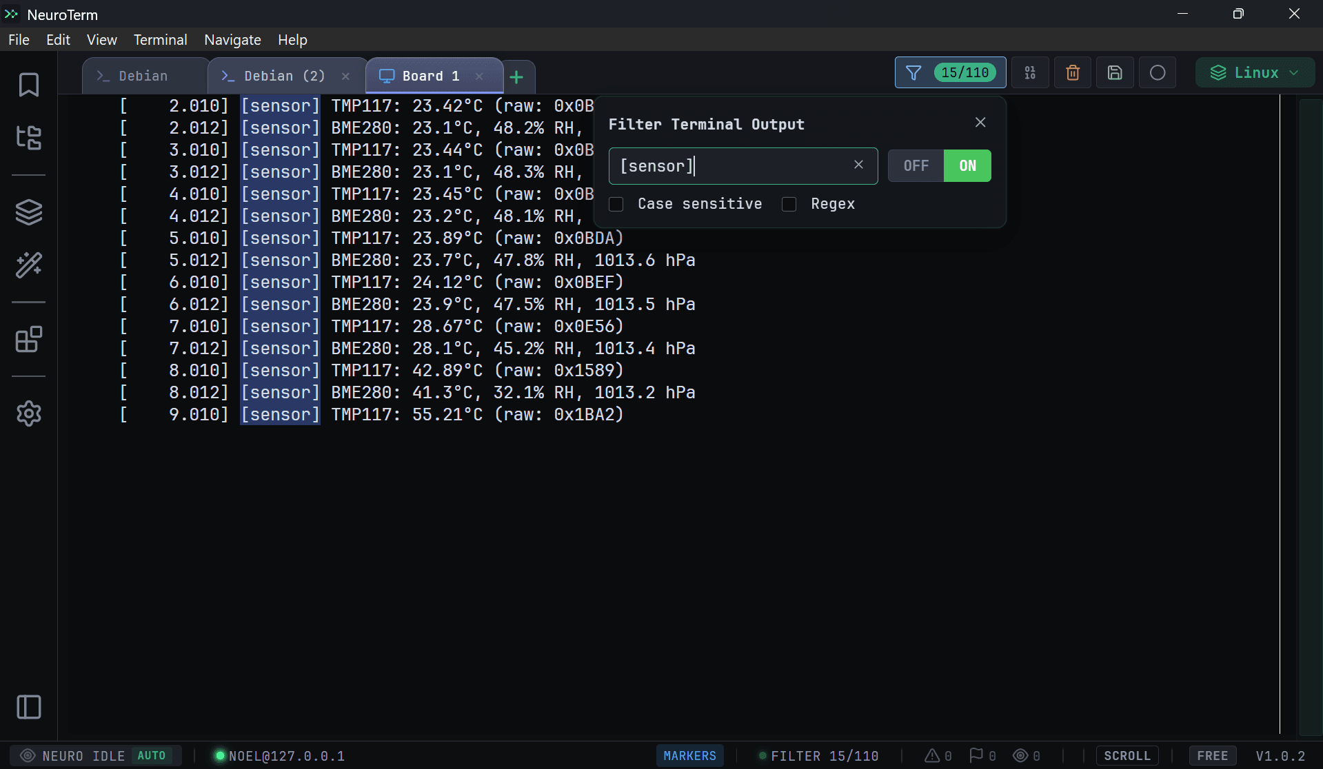 Filter Noise. Find Signal. feature screenshot