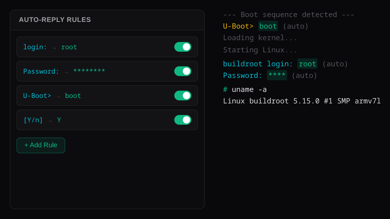 Auto-Reply feature screenshot